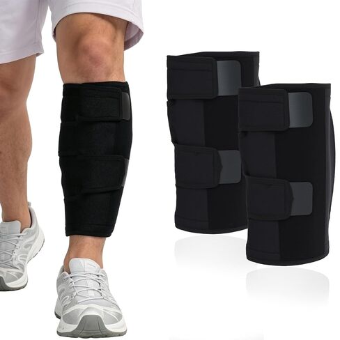 Calf Brace Compression Wrap, Adjustable Shin Splint Support for Men & Women, Lower Leg Calf Sleeve for Running, Walking, Hiking, Training, Comfortable Neoprene Calf Support in Kuwait
