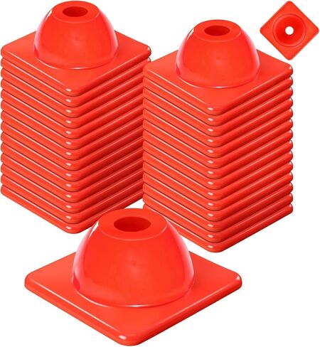 2" (15, 30 Pcs) Heavy Duty Agility Training Cones for Sports Agility Cones Outdoor Games Mini Flexible PVC Cone for Coaching Soccer Basketball Drills Bike Motorcycle in Kuwait