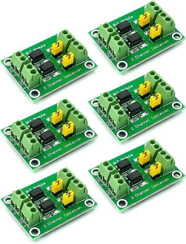 6-Pack 2-Channel Opto-Isolation Module PC817 Coupler 3.3V 5V 24V Logic Level Converter Board for Arduino PLC Pi Digital Circuit Signal Isolation in Kuwait