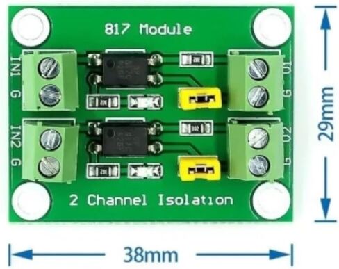 6-Pack 2-Channel Opto-Isolation Module PC817 Coupler 3.3V 5V 24V Logic Level Converter Board for Arduino PLC Pi Digital Circuit Signal Isolation in Kuwait