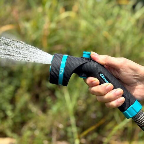 Gilmour Heavy Duty Garden Hose Nozzle, Swivel Connect, 5 Spray Patterns, Ergonomic Grip, Flow Control, Trigger Lock, Button Control in Kuwait