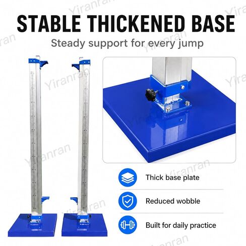 Aluminum Track & Field High Jump Measuring Standard, Heavy-Duty Training High Jump Stands with Stable Base, Adjustable Bracket, for Competition,Training and School Sports in Kuwait