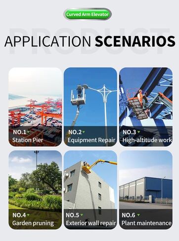 Mini Portable Hydraulic Crane & Self-Propelled Telescopic Boom Lift – Wheeled/Crawler Lifting Crane, 8–16m Height Aerial Work Platform for Construction, Industrial & Rental Use in Kuwait