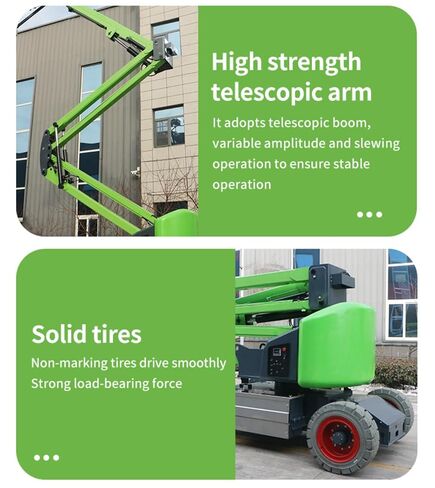 Mini Portable Hydraulic Crane & Self-Propelled Telescopic Boom Lift – Wheeled/Crawler Lifting Crane, 8–16m Height Aerial Work Platform for Construction, Industrial & Rental Use in Kuwait