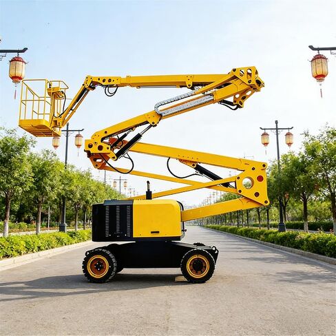Mobile Construction Crane Small Portable Crane Hydraulic Wheeled Crane, Portable Crane for Construction and Warehouse Workshop Lifting in Kuwait