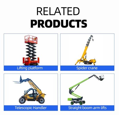 Electric Self-Propelled Boom Lift Telescopic Boom Lift Aerial Work Platform, Self-Propelled Man Lift for Maintenance with Fast Charging Battery in Kuwait