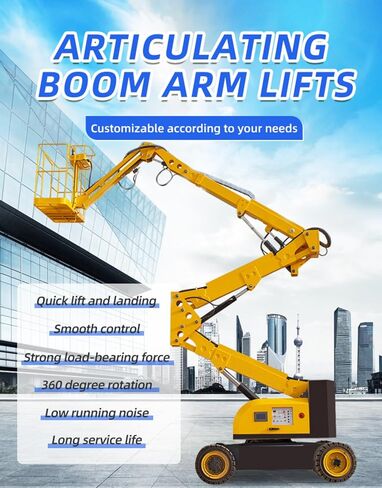 Trailer Mounted Boom Lift Towable Boom Lift Telescopic Boom Lift, Aerial Platform for Building Maintenance and Indoor Outdoor Work in Saudi Arabia