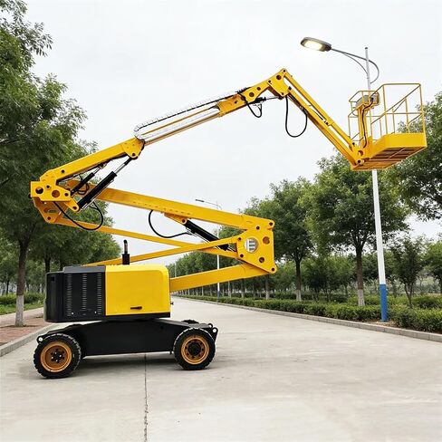 Telescopic Mini Crane Portable Lifting Crane Mini Wheeled Crane, Portable Crane for Construction and Indoor Material Lifting in Kuwait