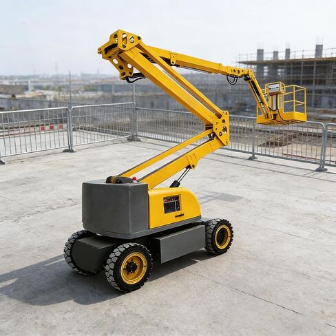Mini Wheeled Crane with Telescopic Jib – Compact Indoor Hydraulic Lifting Crane for Decoration, Glass Installation & Warehouse Use in Kuwait