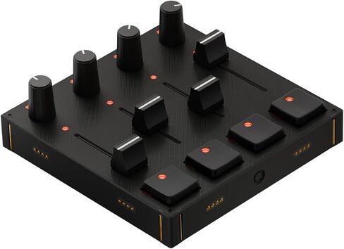 Grid PBF4 Modular MIDI Controller – 4 Faders, 4 Knobs & 4 Gateron Hall Effect Switch Buttons – Programmable USB-C Macro Pad for Music, Video Editing & Streaming – Mac, PC & Linux in Kuwait