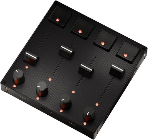 Grid PBF4 Modular MIDI Controller – 4 Faders, 4 Knobs & 4 Gateron Hall Effect Switch Buttons – Programmable USB-C Macro Pad for Music, Video Editing & Streaming – Mac, PC & Linux in Kuwait