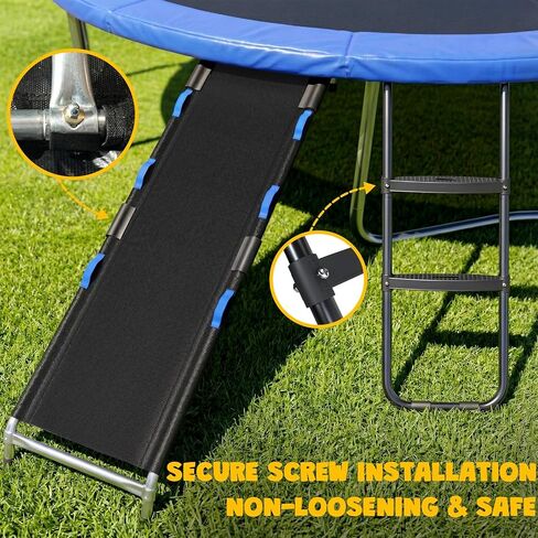 Trampoline Ladder Slide Kit, Trampoline Accessories Includes Slide and Ladder for Children to Climb and Slip Down in Kuwait