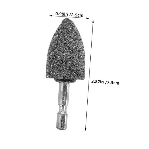 Mikinona 10pcs 25mm Rotary Grinding Stone Bits with Hex Shank, Cone-Shaped Abrasive Mounted Points for Drill Grinder Tool, Polishing and Buffing Kit for Home Repair and Crafting in Kuwait