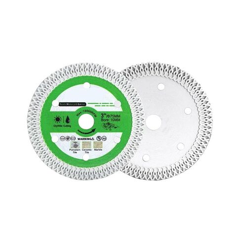 Dia75mm X Mesh Saws Blade Bore10mm Tile Cutter Marble Masonry Brick Ceramic 3inch Hand Cutting Disc Cut Plate 1Pcs in Kuwait