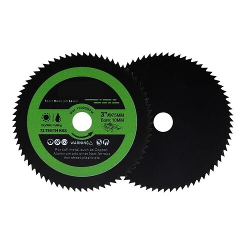 Dia50/75mm Superthin Cutting Disc HSS Soft Metal Cutter Copper Pipe Aluminum Wood Mini Grinder Bore10mm 2Inch 3Inch Saws Blade 1Pcs(2inch 50mm) in Kuwait