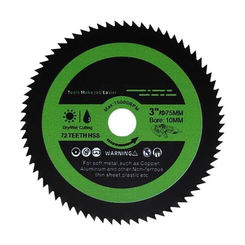 3Inch/Dia75mm HSS Cutting Disc Superthin Copper Pipe Aluminum Soft Metal Cutter Thickness 1mm Bore10mm Saws Blade(3pcs) in Kuwait