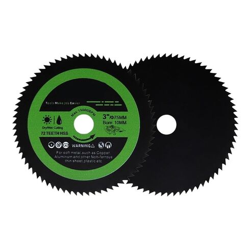 3Inch/Dia75mm HSS Cutting Disc Superthin Copper Pipe Aluminum Soft Metal Cutter Thickness 1mm Bore10mm Saws Blade(3pcs) in Saudi Arabia
