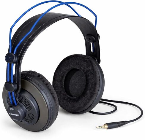 SAMSON SR850B Professional Studio Reference Headphones (Blue) in Saudi Arabia