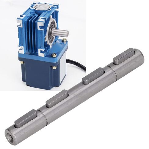 Reducer Double Output Shaft, 14mm Diameter 128mm Length Stepper Motor Dual Output Shaft Alloy Steel Output Shaft in Kuwait