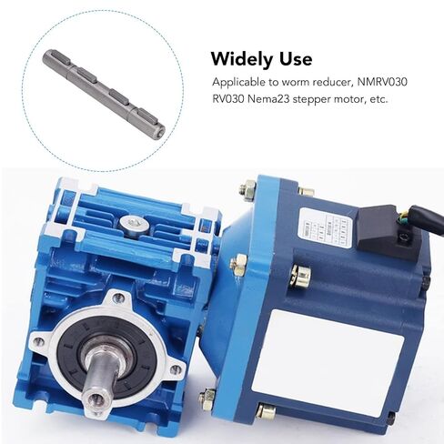 Reducer Double Output Shaft, 14mm Diameter 128mm Length Stepper Motor Dual Output Shaft Alloy Steel Output Shaft in Kuwait
