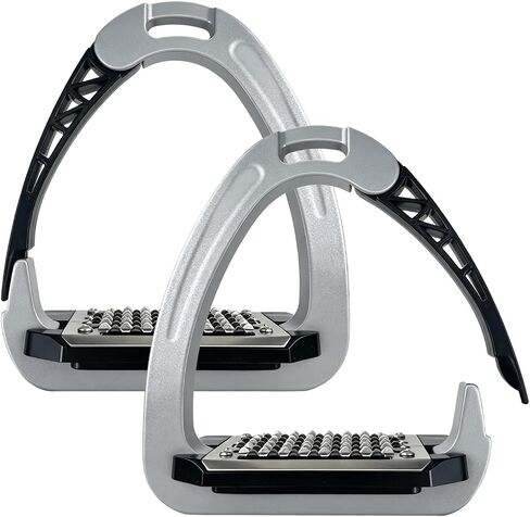 THREE ARCHERS Side Opening Safety Stirrups for Adults,4.7"Anti-Slip Grated Tread Breakaway Stirrups, 1 Pair Lightweight English Riding Stirrups for Equestrian Beginner Trail | Side Opening Safety Stirrups, lightweight aluminum alloy,4.7"Anti-Slip Grated T in Kuwait