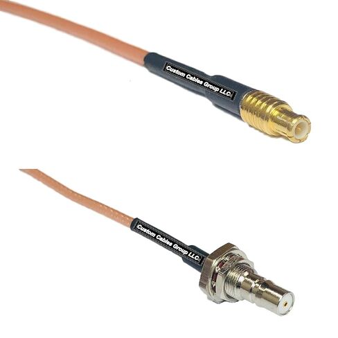 0.5 feet RG316 MCX Male to QMA Female Bulkhead RF Pigtail Coaxial Cable in Kuwait