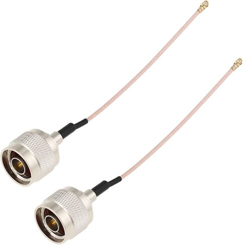 ECSiNG 2pcs N Male to U.FL IPEX1 UMC RG316 Pigtail Cable 10 cm 6 GHz Compatible with Meshtastic in Kuwait
