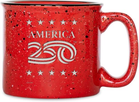 Rico Industries Private Label America 250 Red 16 oz Team Color Laser Engraved Ceramic Coffee Mug in Kuwait