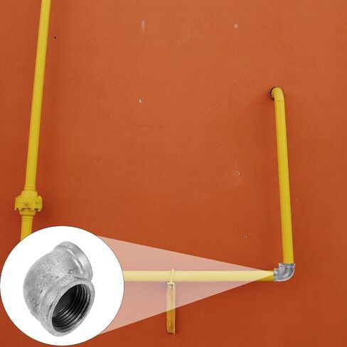 Iron Elbow Fitting Connector 1 Inch to 3/4 Inch Pipe Angle with Threaded Iron Construction, Lightweight and Easy to Install for DIY Project and Home Use in Kuwait