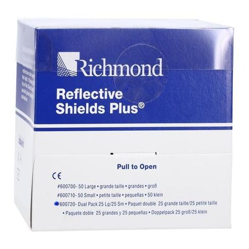 Richmond Dental 600720 Reflective Shields Plus Dual Moisture Abatement Pads 25/LG 25/SM in Kuwait