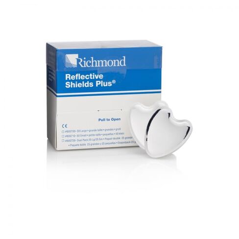 Richmond Dental 600720 Reflective Shields Plus Dual Moisture Abatement Pads 25/LG 25/SM in Kuwait