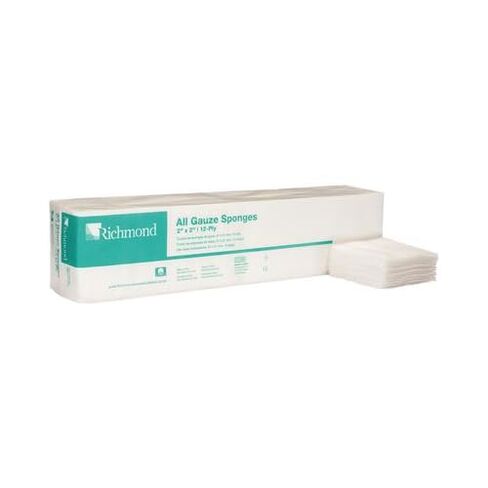 Richmond Dental 300430 All Gauze Sponge 2 X 2 8-Ply Non-Sterile 2500/Pk in Kuwait
