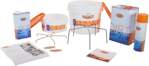 Twin Air Standard Maintenance Kit: Professional-Grade Air Filter Care Solution- Liquid Power Oil/Dirt Remover Cleaner/Cleaning & Oiling Tubs/Contact Cleaner-Essential for MX & Off-Road Performance in Kuwait