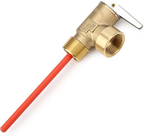 Linkstyle 3/4" NPT Thread Temperature Pressure Relief Valve, 210℉ Temperature Pressure, Dual Protection, RV Water Heater Safety Valve in Kuwait