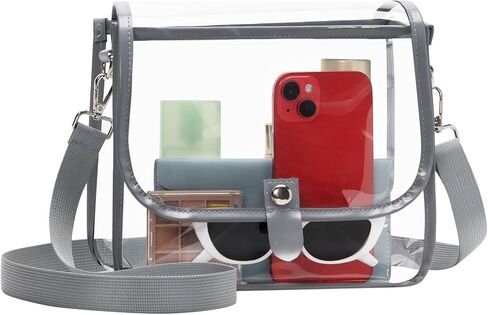Paxiland Clear Purse Clear Bag for Stadium Events Transparent Bag with Removable Strap for Sporting Concert Work and Festival in Kuwait