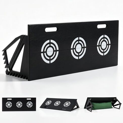 Soccer Rebounder Board, 2026 Upgrade Portable Soccer Wall with 3 Target, Foldable HDPE Kickback Rebound Board with Sandbag, Stable Soccer Training Equipment for Passing Shooting Practice, Adult & Kid in Kuwait