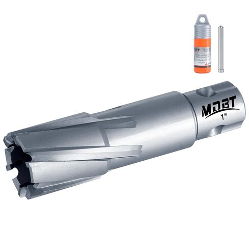 TCT Annular Cutter, 1-1/4" Diameter and 2INCH Depth, Universal Shank Compatible with 3/4" Weldon Shark and Other Standard Tool Holder in Saudi Arabia