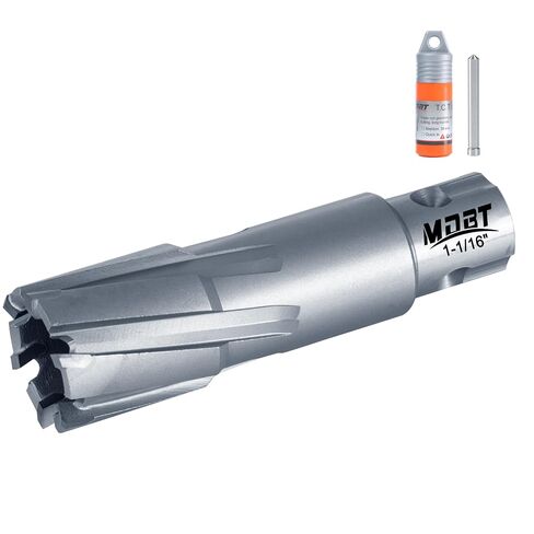 TCT Annular Cutter, 1-1/4" Diameter and 2INCH Depth, Universal Shank Compatible with 3/4" Weldon Shark and Other Standard Tool Holder in Saudi Arabia