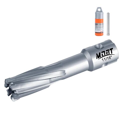 TCT Annular Cutter, 1-1/4" Diameter and 2INCH Depth, Universal Shank Compatible with 3/4" Weldon Shark and Other Standard Tool Holder in Saudi Arabia