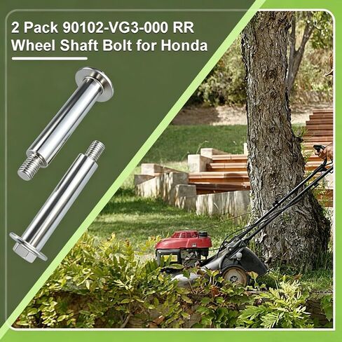 2 Pack 90102-VG3-000 Wheel Shaft Bolts for Honda HRR216 HRS216 HRR2169VKA HRT2162TDA Lawn Mower Bolts, HRR2169VKA Drive Rear Wheel Bolts Replacement Part for Honda # 90102-VG3-000 in Saudi Arabia