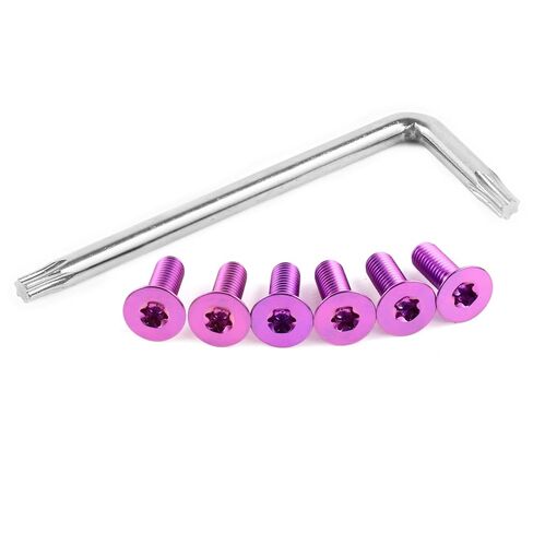 M5 x 15mm Titanium Screw Countersunk Bolts for Momo Nardi Sparco OMP NRG Steering Wheels,Pack of 6 【Purple】 in Saudi Arabia
