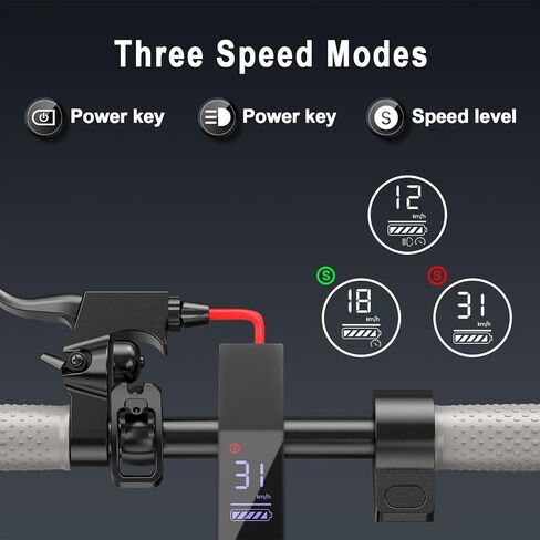 Roinside Electric Scooter - 8.5"/10''/14'' Solid Tires, 350W/500W Motor, Up to 19/22MPH& 16/21/23/24Miles Long-Range Portable Commuting Scooter for Adults with Double Braking System, App in Saudi Arabia