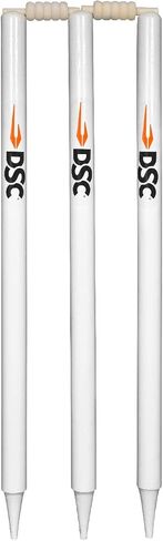 DSC Duco Finish Cricket Stumps and Bails Set - Full Size (34-Inch) Professional Match Wickets - High Durability Polished Wood Cricket Equipment for Clubs, Schools & Training (Set of 6 Stumps, 4 Bails) in Saudi Arabia