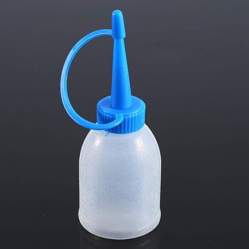 6Pcs 30ML Plastic Squeeze Bottle with Long Needle Tip Dispenser for Glue Oil Gel Industrial Use Empty Applicator Bottle DIY Crafts Precision Tip in Saudi Arabia