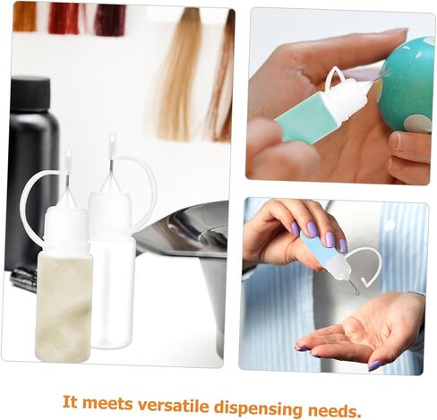 OUNONA 25pcs 10ml Needle Tip Squeeze Bottles for Refillable Liquid Containers with Easy Handling and Visibility, Precision Glue Applicator Suitable for Paint, Adhesive, and Moisturizing in Saudi Arabia