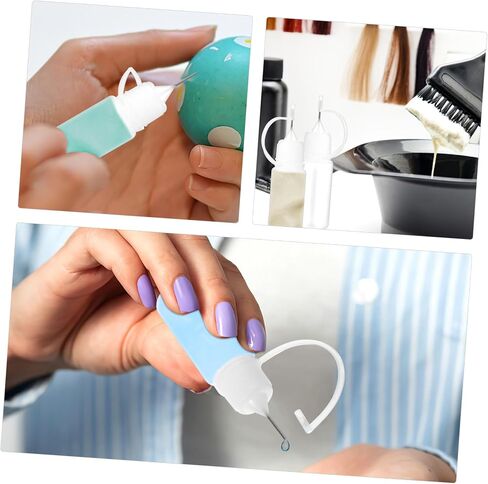 OUNONA 25pcs 10ml Needle Tip Squeeze Bottles for Refillable Liquid Containers with Easy Handling and Visibility, Precision Glue Applicator Suitable for Paint, Adhesive, and Moisturizing in Saudi Arabia
