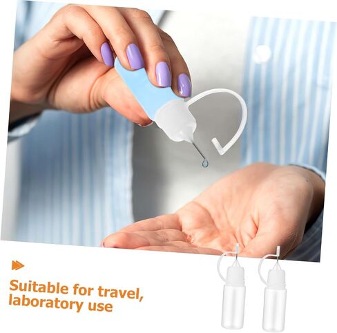 OUNONA 25pcs 10ml Needle Tip Squeeze Bottles for Refillable Liquid Containers with Easy Handling and Visibility, Precision Glue Applicator Suitable for Paint, Adhesive, and Moisturizing in Saudi Arabia