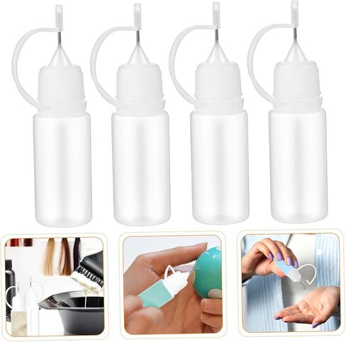 OUNONA 25pcs 10ml Needle Tip Squeeze Bottles for Refillable Liquid Containers with Easy Handling and Visibility, Precision Glue Applicator Suitable for Paint, Adhesive, and Moisturizing in Saudi Arabia