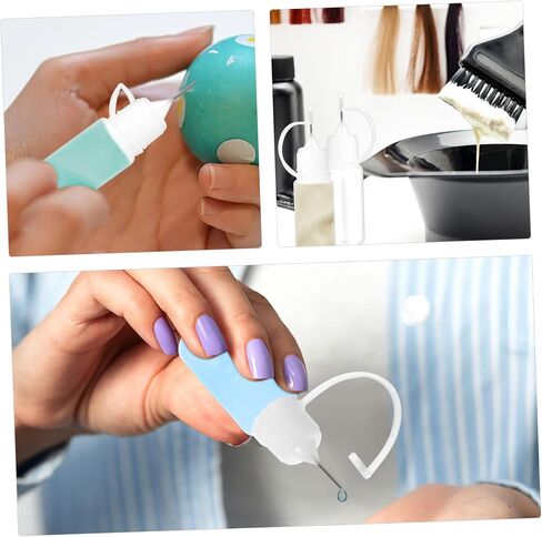 NUOBESTY 25pcs 10ml Narrow Tip Squeeze Bottles Precision Glue Applicator Bottles for Paint Refilling Craft Liquid Dispensing and DIY Projects in Saudi Arabia