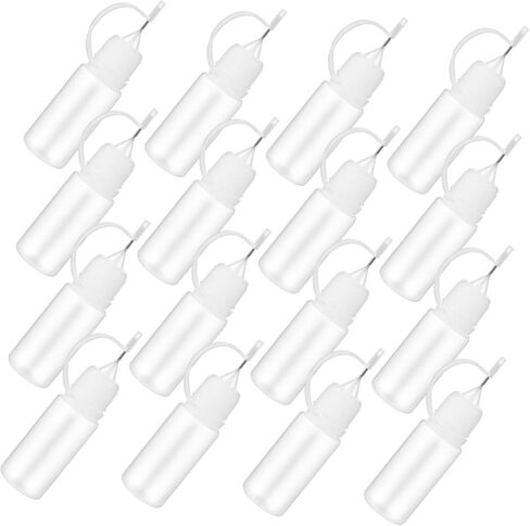 25pcs 10ml Needle Tip Squeeze Bottles with Pe Material, Refillable and Portable Precision Tip Bottles for Dispensing Liquid Adhesive, Paint, Moisturizing Liquid, and Other Fluids in Saudi Arabia